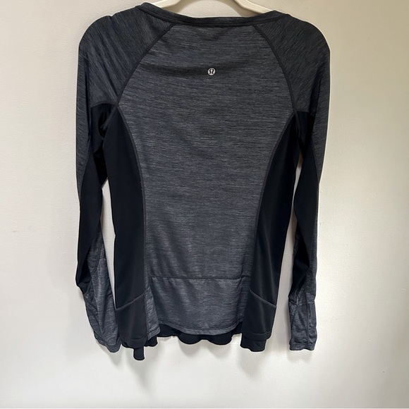 Lululemon ~ Women’s Long Sleeve Space Dye Back Ruffle Yoga Top in size 6 - Picture 9 of 14